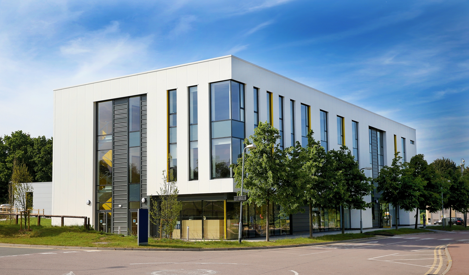 A picture of an office building